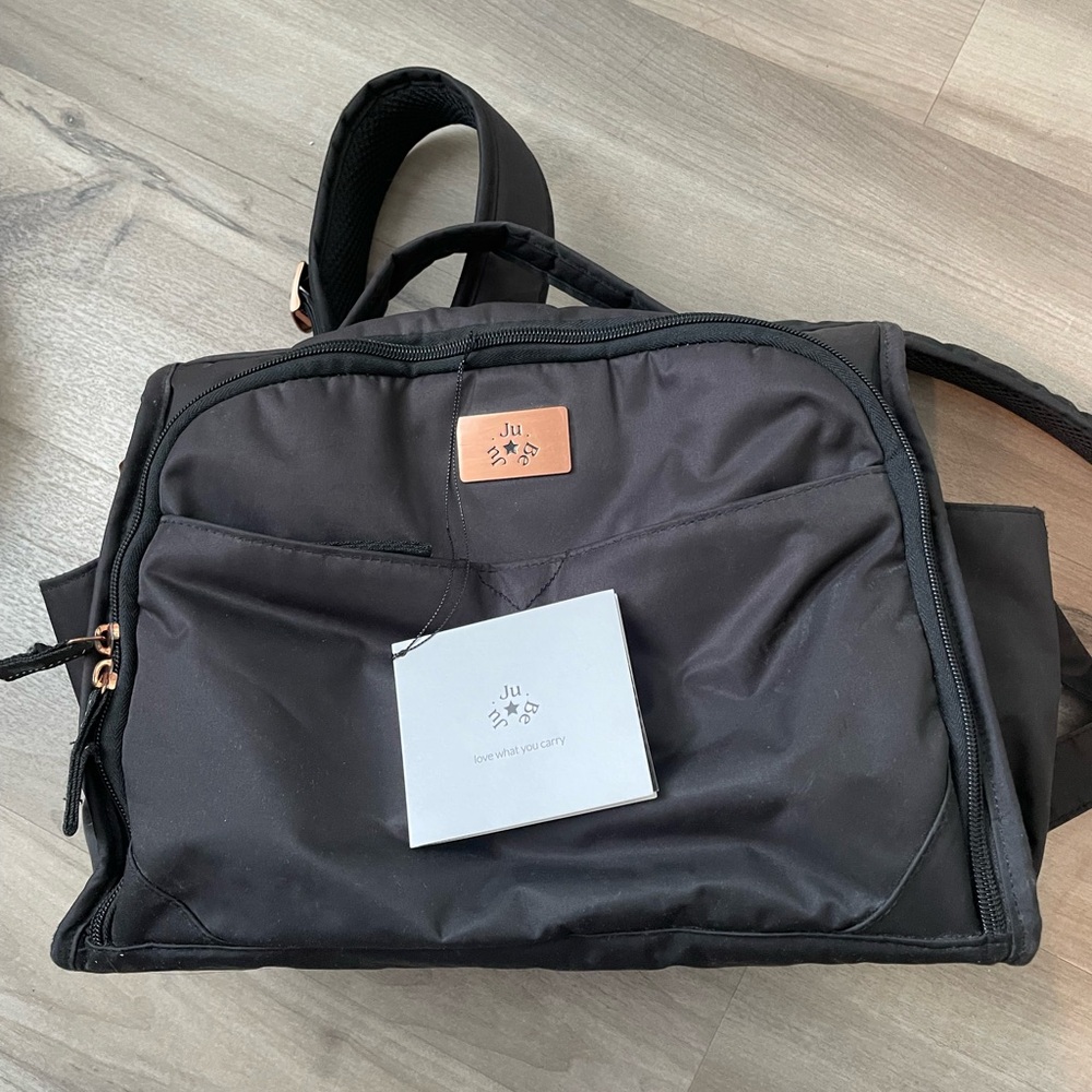 EUC JuJuBe Diaper Bag Backpack or Shoulder Strap Black